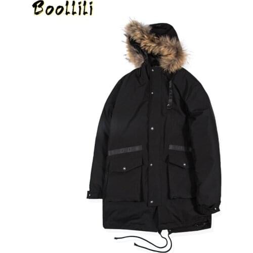 Boollili Plus Size Puffer Jacket Men 90% White Duck Down Jacket Winter Coat Men Korean Warm Parka Doudoune Homme