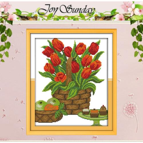 Fruit snack on the table Painting Counted Cross Stitch 11 14CT Cross Stitch Sets flowers Cross Stitch Kits Embroidery Needlework