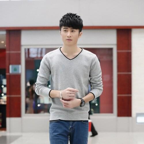 New Brand Wool thin solid Sweater mans Autumn Fashion Long Sleeve Knitted Pullover mans Cashmere Sweater High Quality Clothes