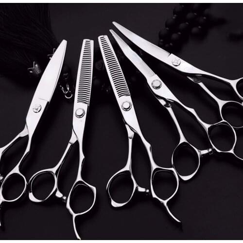 2020 Professional Barber Scissors 5.5 6.0 Set Hair Cutting Shear Hair Scissors Hairdressing Professional Hair Scissor Salon Tool