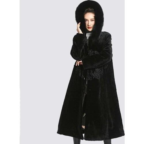 Real Fur Coat Women Sheep Shearling Winter Coat Women Vintage Long Coats Womens Clothing Abrigos Mujer Invierno 2020 7057 YY682