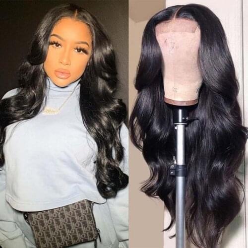 YMS Hair 13x4 Lace Front Wigs Brazilian Body Wave Human Hair Lace Wigs 150% Density Remy Hair Pre Plucked 13x4 Lace Front Wig