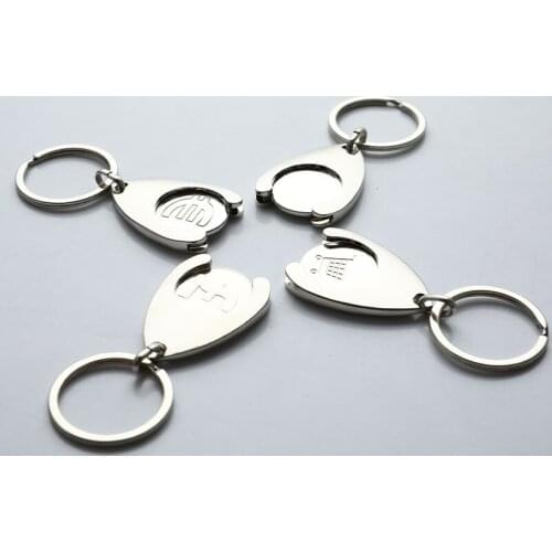 Personalized Keychain Custom Lettering Shopping Cart Pluggable Design Key Chain For Car Key Ring Holders Wholesale