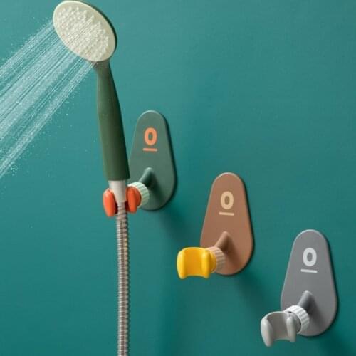 New style Adjustable Shower Head Holder Punch-free Self-adhesive Wall Mounted Hand Shower Holder SPA Bathroom Accessories