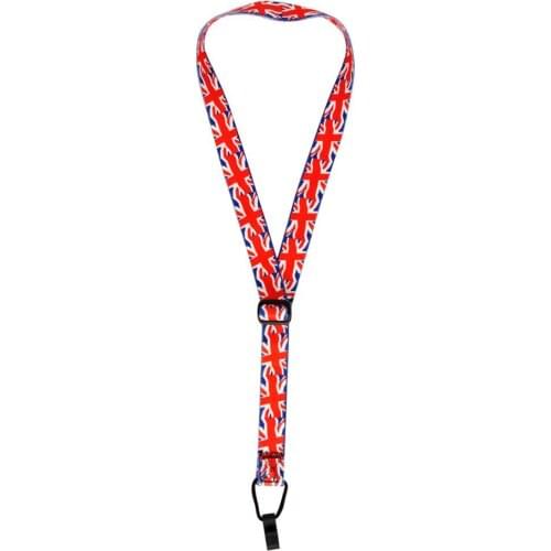 Adjustable National Flag Pattern Guitar Strap Sling with Hook for Ukulele Guitar Accessories