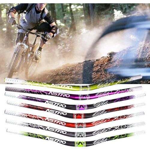 Aluminum Alloy Bicycle Handlebar MTB Handlebar Riser Mountain Road Bike Handle Bar 720mm*31.8mm Steering Wheel For Bicycle