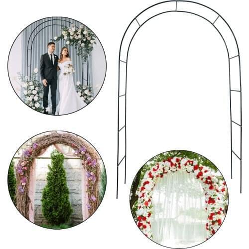 Garden Arbor Plants Archway Metal Wedding Decoration Gate Courtyard Plant Climbing Support Frame for Patio Lawn Outdoor