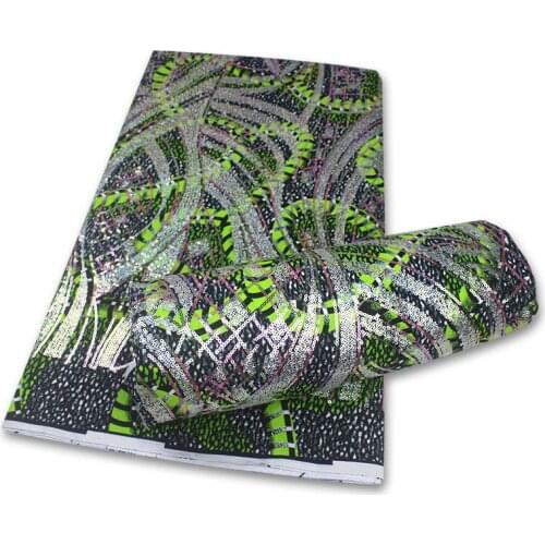 SJ Lace Wholesale Price Best Quality African Full Sequins Wax Fabrics Nigeria Ankara Lace Printed Materials 6Yards Sewing 1-89