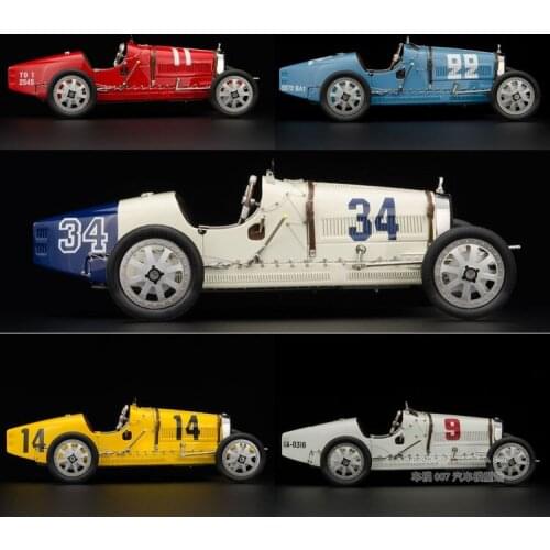 CMC 1:18 Bugatti Type35 T35 Engine Cover Can Be Opened Collector Edition Metal Diecast Model Vintage Car Toy Gift