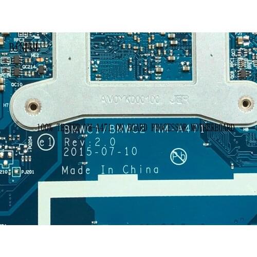 BiNFUL PROMISED 100% NEW BMWC1/BMWC2 NM-A471 LAPTOP MOTHERBOARD FOR LENOVO 300-15IBR NOTEBOOK PC on board cpu N3060