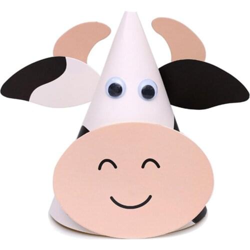Fun Barnyard Farm Animal Theme Boy Girl Birthday Party Hat Baby Shower Gender Reveal Thanksgiving Decoration Supplies Gift