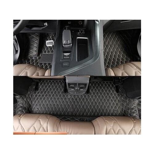 High quality! Special car floor mats for Peugeot 5008 5 Seats 2017 waterproof car carpets for Peugeot 5008 2019,Free shipping