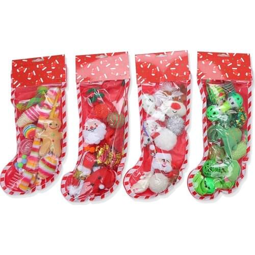Funny Eco-friendly Interactive Christmas Cat Toy Gift Set Pet Cat Accessories