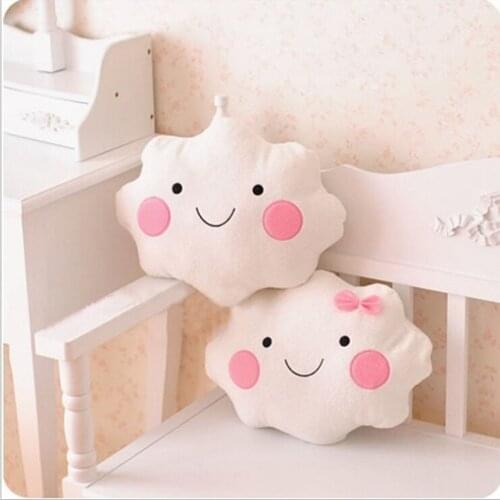 1PC Creative Cloud Shaped Plush Stuffed Pillow Bed Cushion Toys Home Sofa Car Decor