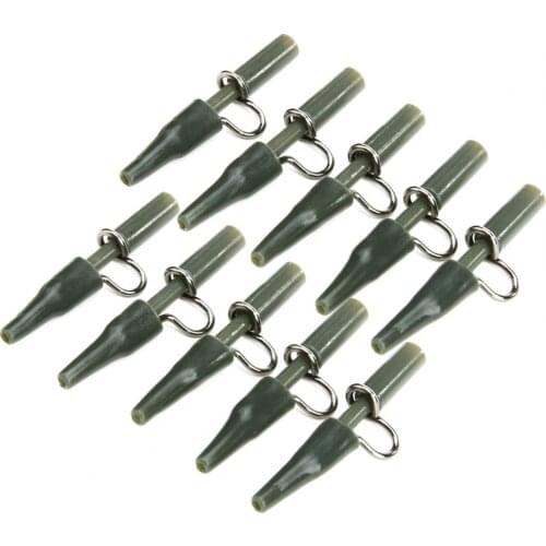 10Pcs Carp Fishing Accessories Heavy Duty Lead Clip Silica Gel Carp End Fixed Line Fish Tackle Fishing Tools Rig Tackle