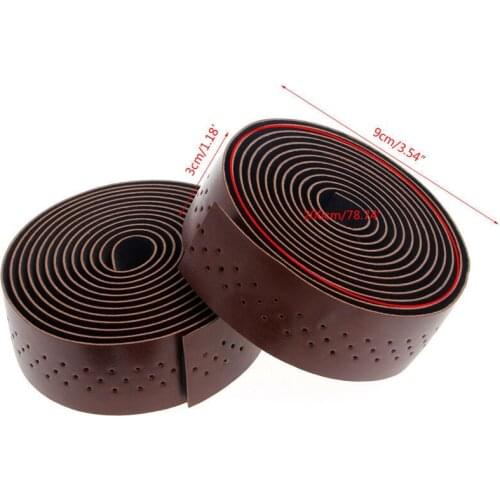 2 Rolls of New Retro bicycle Road Bike Sports Cork Handlebar Tape+ 2 Bar plug holes