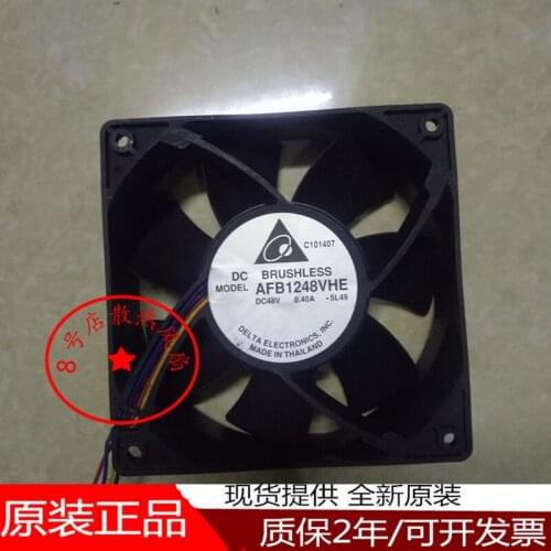 Delta Electronics AFB1248VHE -5L49 DC 48V 0.40A 120x120x38mm 4-wire Server Cooling Fan