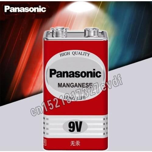 1PCS/LOT 100% Genuine Panasonic Greencell PP3 6F22 6LR61 MN1604 9V Block Heavy Duty Cell Battery