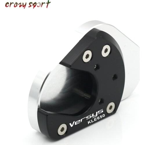 Side Kickstand Stand Extension Support Plate For KAWASAKI KLE650 KLE 650 VERSYS 2007-2017 2016 Motorocyle Accessories