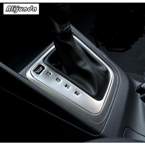 High Quality Stainless Steel Car Gear Panel Decoration Cover Ring for Hyundai Solaris 2 Verna 2017, Car Tuning Accessories