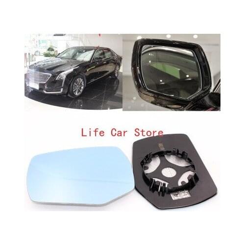 For Cadillac CT6 large field vision blue mirror car rearview mirror heating wide-angle reversing lens