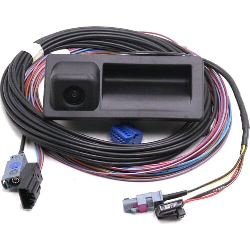 FOR VW TIGUAN JETTA MK6 RCD330 RCD330 Plus 187A 187B MIB Radio Trunk Handle REAR VIEW CAMERA Low Camera KIT