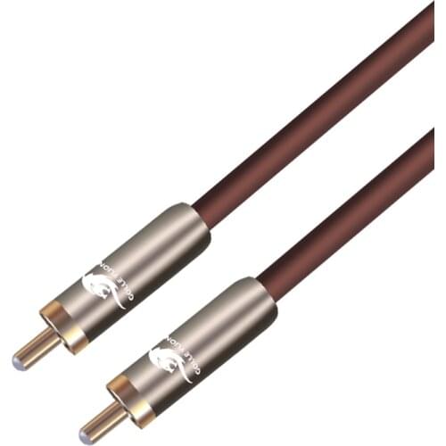HIFI RCA Audio Cable Male RCA to RCA Male Digital Coaxial Cable for DVD Sound Devices Subwoofer Amplifier OFC Braided 3M 5M 8M