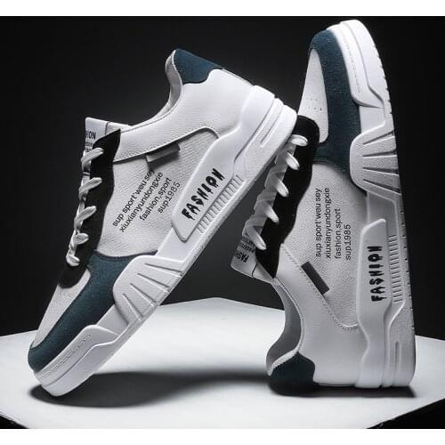 Mens Casual Shoes Low-top Sneakers Fashion Men Leather Vulcanized Shoes Zapatillas Hombre