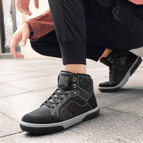Men Casual Sport Shoes Black Casual Shoes Leisure Leather For Men Man Fashion Mens Hot Sneakers Causal Mens Boots Sneaker