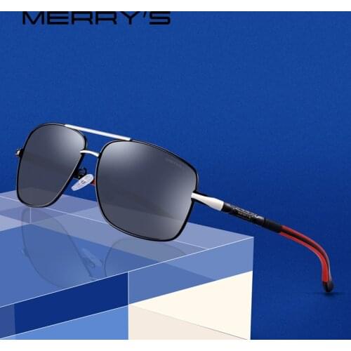 MERRYS DESIGN Men Fashion HD Polarized Sunglasses For Driving Aviation Aluminum Mens Sun glasses UV400 Protection S'8714