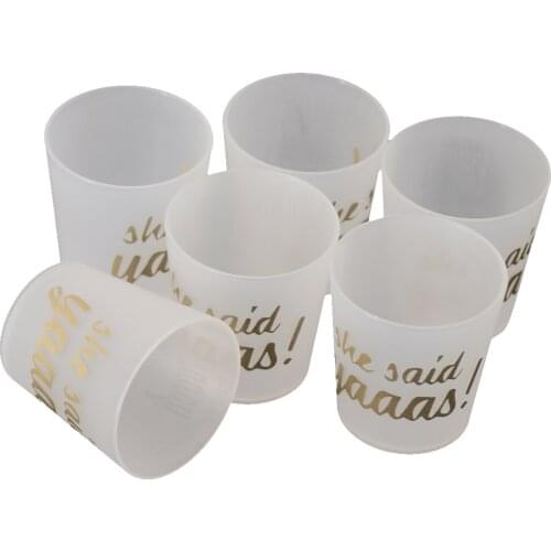 Pack of 6pcs She Said Yaaas Novelty Drinking Cups for Bachelorette Party for bachelorette party