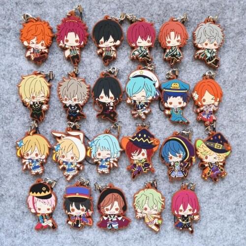 Ensemble Stars Anime Sena Izumi Knights Sakuma Rei Akehoshi Ran Nagisa Subaru Mashiro Tomoya Mika Harukawa Sora Rubber Keychain