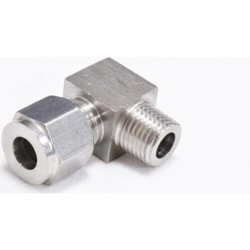 Stainless steel clasp elbow 304 right angle 90 degree joint tube 8mm-1/8",1/4",3/8",1/2" High pressure pipe join