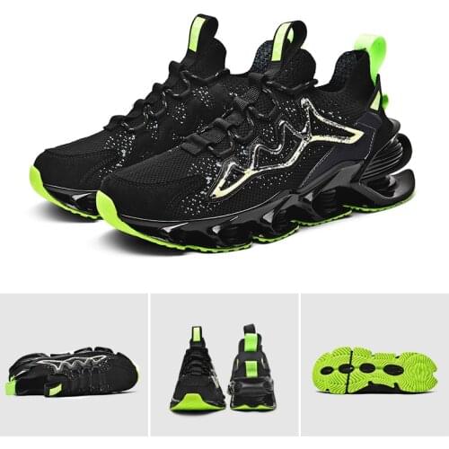 2021 New Trendy Blade Running Shoes for Men Breathable Sneakers Antiskid Damping Jogging Shoes Walking Sports Shoes Zapatillas