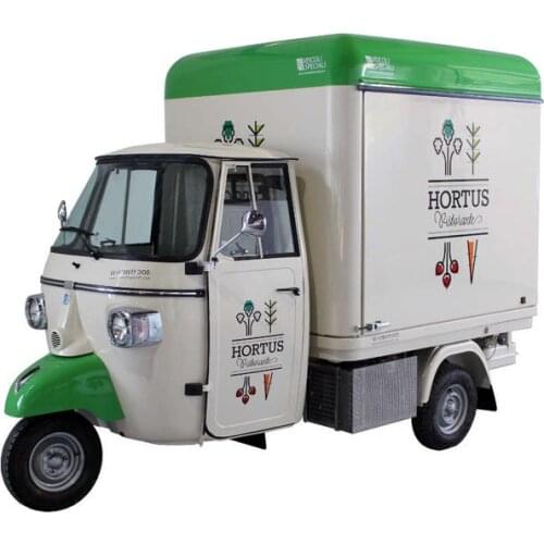 New Design Ape Piaggio Tricycle Street Sale Beer Bar Ice Cream Truck Electric Car Food Cart Prosecco Van