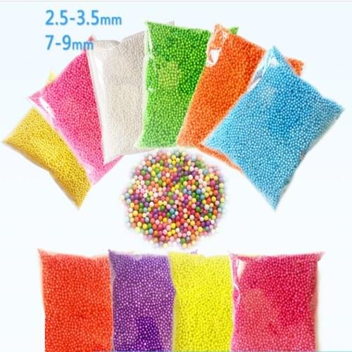 Polystyrene Styrofoam Balls Bottle DIY Snow Mud Particles Accessories Slime Balls Mini Tiny Foam Beads Foam Filler