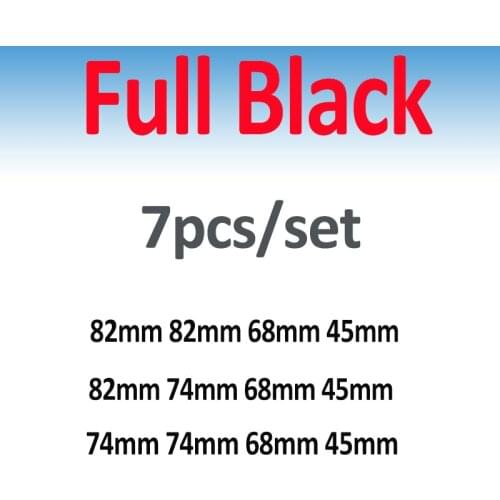 Full Black Pvc/Epoxy 45MM 68MM 74MM 82MM Auto Car Hood Rear Badge Cap Wheel Rim Center Cap Steering Decal for E90 F10 F30 E91