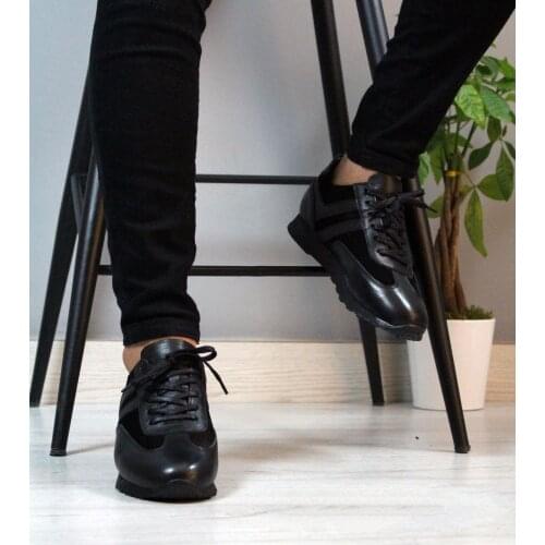 Genuine Leather Casual Black Men 'S Shoes Elegant Fashion Design Style leather soft slip-resistant shoes man Casual genuine leather shoes