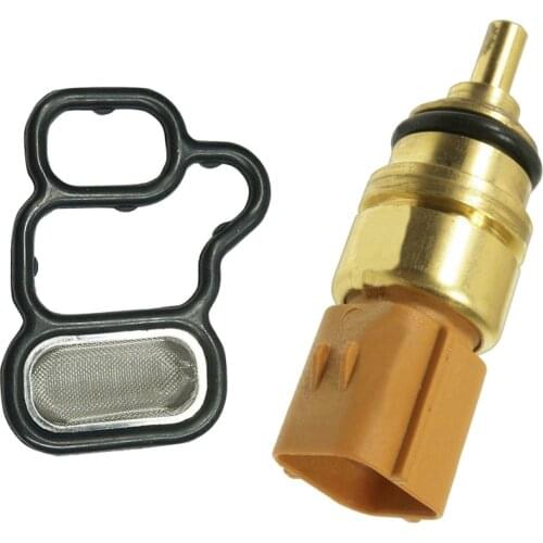 VTEC Solenoid Gasket / Spool Valve Filter Screen for Honda Acura with Engine Coolant Temperature Sensor for Hyundai