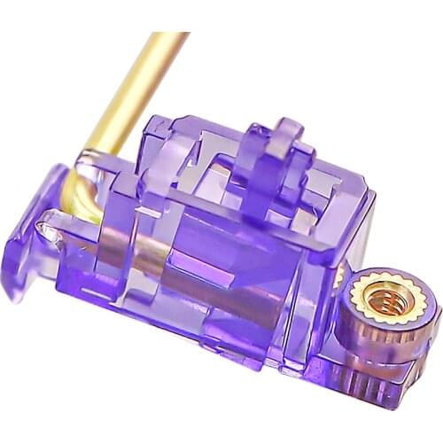 Transparent Purple Gold Plated Pcb Screw in V2 Stabilizer for Custom Mechanical Keyboard gh60 xd64 xd84 6.25x 2x 7x xd96 xd87