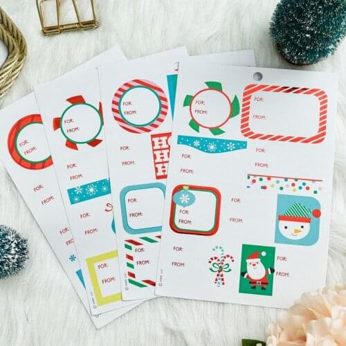 Merry Christmas Self- adhesive Planner Stickers for Scrapbooking/ DIY Crafts/ Card Making Decoration