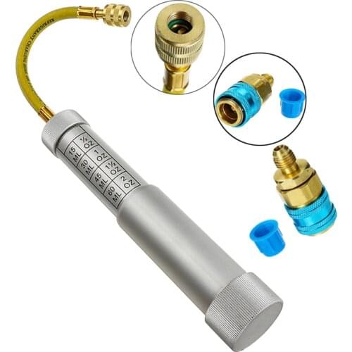 Oil & Dye Syringe 1/4 Inch Sae R134A 2Oz 2 Oz Oiler Automotive Air Conditioning Coolant Filling Tube Injection Tool