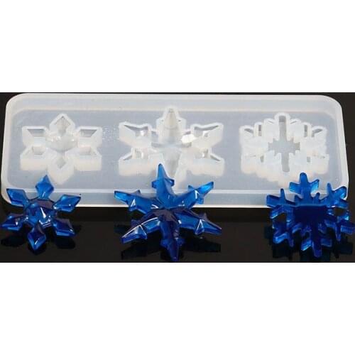 Mix Silicone Mold Snowflake For Jewelry Liquid Resin Silicone Mould Handmade Tool DIY Epoxy Resin Mold UV Jewelry Making Moulds