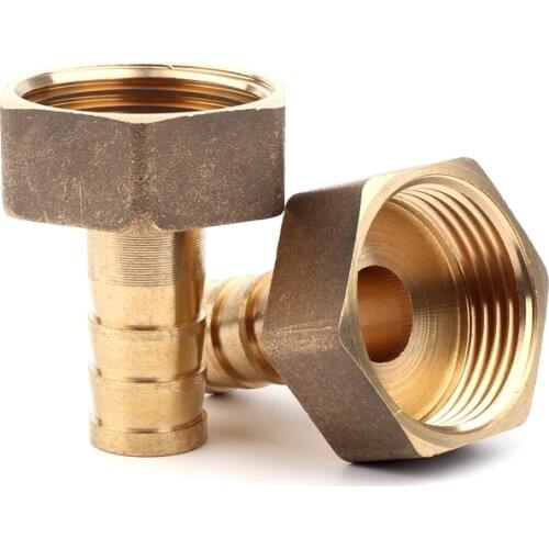 1pc 3/4" 1" Female Thread Connector 8~32mm Brass Pagoda Connectors Irrigation Hose Fittings Gas Pipe Adapter Copper Joints