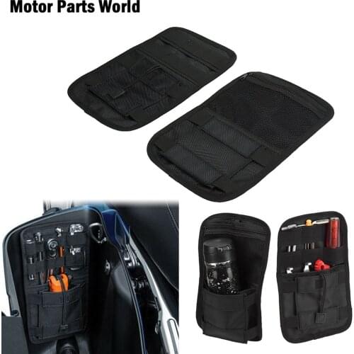 Motorcycle 2Pcs Saddlebag Organizer Hard Bags Storage Case For Harley Touring Street Glide Electra Glide Dyna Sportster 93-2013