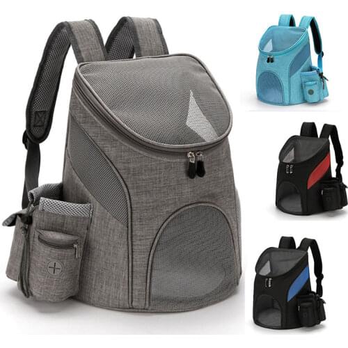 Pet Carrier Bag Cat Backpack Portable Collapsible Breathable for Medium Cat Dog Backpacks Outdoor Front Bag Mesh Backpack