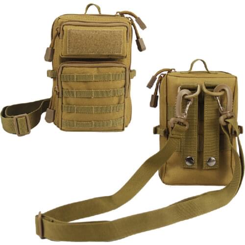 Tactical Military Shoulder Bag Men Army Airsoft Molle Pouch Waist Bag EDC Pocket Outdoor Camping Hiking Hunting Phone Chest Pack