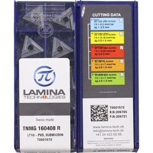 TNMG160408R LT10 100% Original LAMINA carbide insert with the best quality 10pcs/lot free shipping