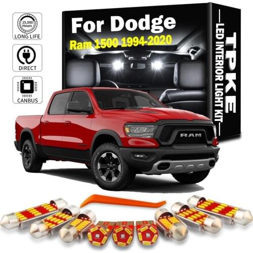 TPKE Canbus White Auto Bulbs LED Interior Map Dome Trunk Door Light Kit For Dodge Ram 1500 1994-2020 Car Lighting Accessories