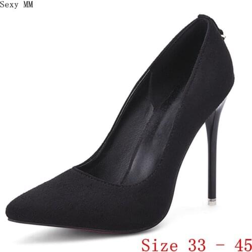 High Heels Women Pumps High Heel Shoes Stiletto Woman Wedding Shoes Small Plus Size 33 - 40 41 42 43 44 45